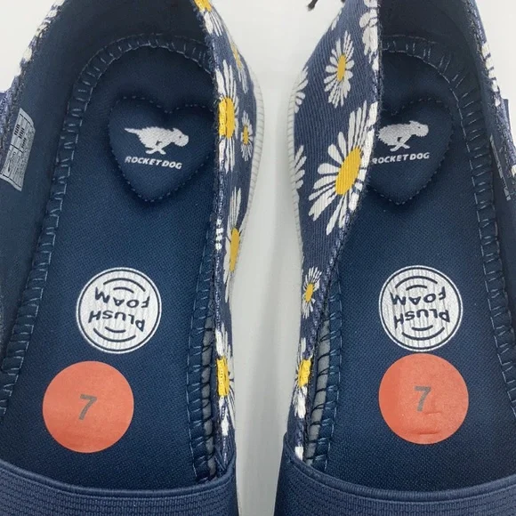 Rocket Dog Daisy Print Slip On Sneakers Size 7 - Picture 5 of 10